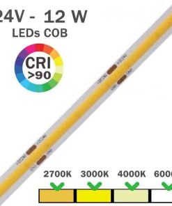 TIRA LED 24V 22W COB 604 LEDs LINEA CONTINUA CCCT